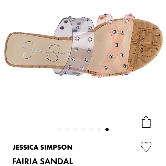 New Jessica Simpson Fairia Sandals multicolor rhinestone size 6.5 - Picture 7 of 7